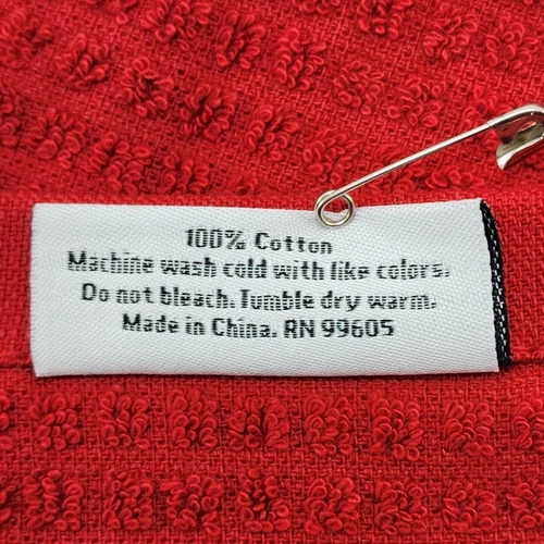 3 Rae Dunn Weihnachten rot Küchentuch bestickt Peace Joy Believe 100% Baumwolle - Bild 9 von 9