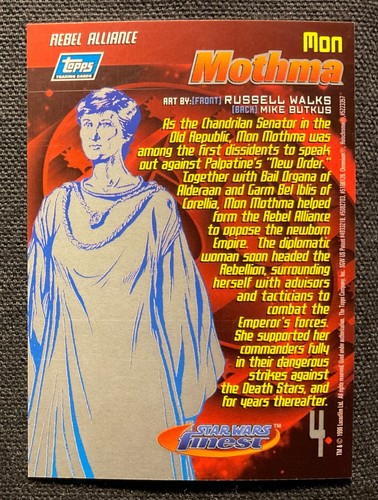 Star Wars Finest 1996 Topps Chromium Trading Cards + Refractor & Chase - Singles - Picture 9 of 358