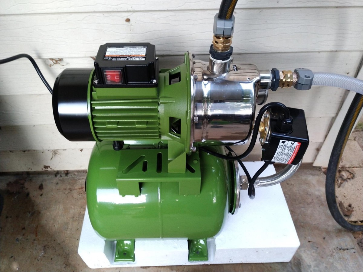 1 HP Stainless Steel Shallow Well Pump Tank w Pressure