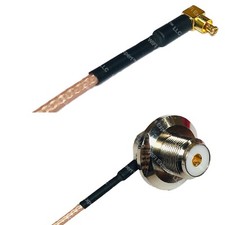 RG316 MC CARD MALE ANGLE to UHF Female Angle Bulkhead RF Cable Rapid-SHIP LOT