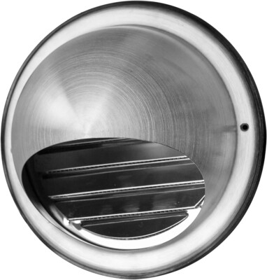 5'' Round Stainless Louver Exhaust Air Vent Cap With Screen Mesh For Home Garage