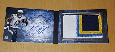 Keenan Allen 2/5 2013 Topps Inception Rookie Autograph Patch BOOKLET