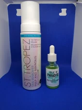 St Tropez Tan Remover Prep and Maintain + Isle Of Paradise Med Self-Tan Drops