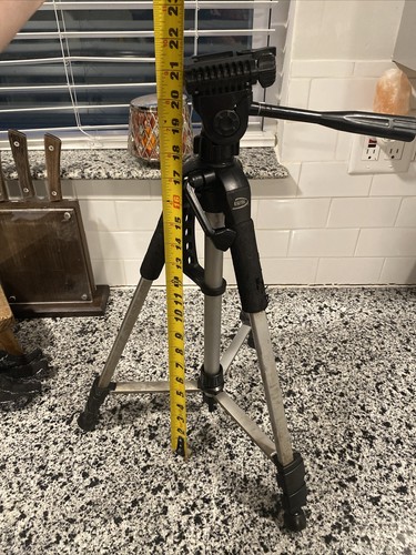58" 3 Section Lightweight Photo Video Tripod Leveling, Digital Concepts - Picture 7 of 10