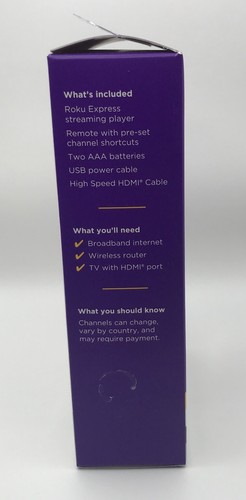 Roku Express 3960R HD Streaming Media Player with Remote - Brand New - Picture 4 of 5