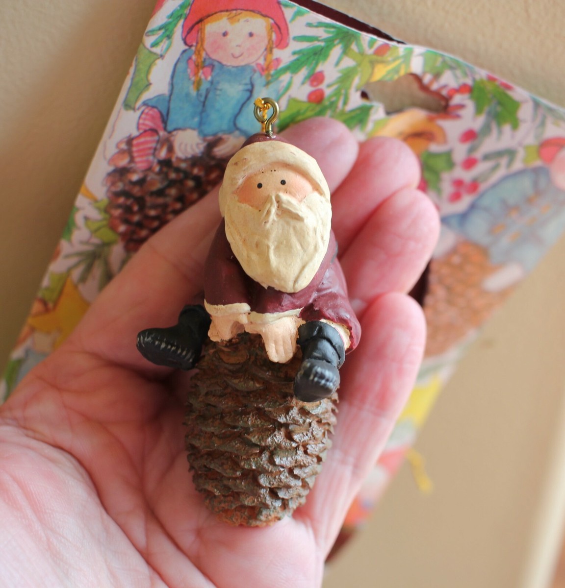 Gnomy's Diaries Christmas Ornament Annekabouke In Package Santa on