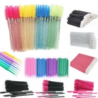 50/100pcs Disposable Eyelash Brush Mascara Wands Applicator Eyebrow Brush Makeup