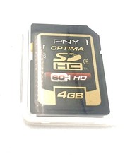 OEM Genuine PNY OPTIMA 4GB SD-K04G SDHC Memory Card - Class 4 - Made in Japan