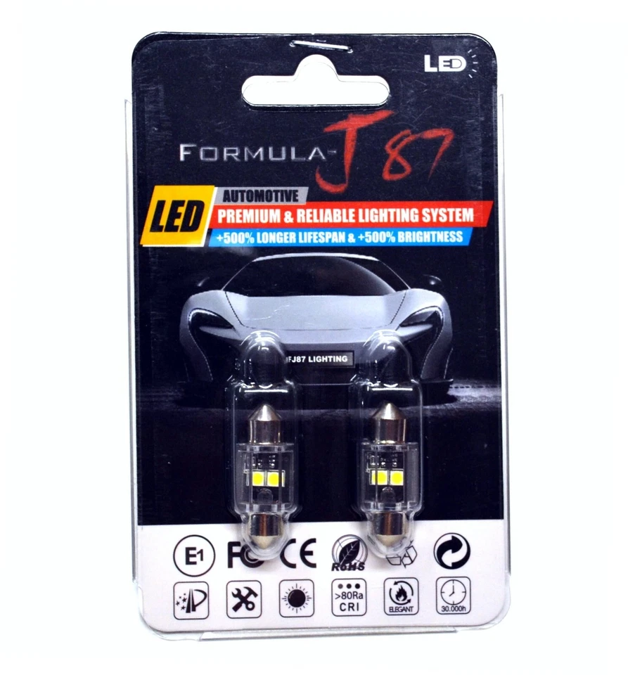 Luz LED Canbus Libre de Errores DE3175 5W Blanco 6000K Dos Bombillas Interior Domo Lámpara OE Foto 2 de 4