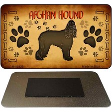 Afghan Hound Novelty Metal Magnet M-10429 3.5" x 2" Magnet M 