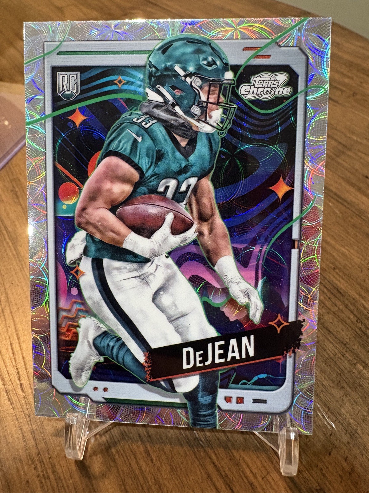 2024 Topps Chrome Cosmic Cooper DeJean Nucleus Refractor #177 Rookie U9884