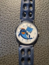 Vintage Charlie Charlie The Tuna Watch - 1971 Windup Star-Kist Original RUNS 