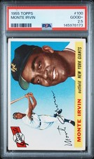 1955 TOPPS #100 MONTE IRVIN PSA 2.5