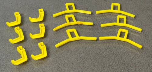 VTG Hasbro GI Joe Adventure Team Headquarters 6 Hangers & Hooks Accessories