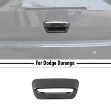 For Dodge Durango 14-26 Carbon Fiber Tailgate Door Handle Bowl Decor Cover Trim
