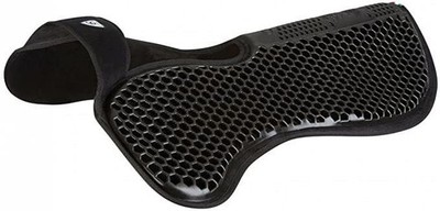 Acavallo Withers Free Hexagonal Soft Gel Pad with Micropile AC094 - Black