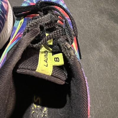 Brooks Launch 8 Running Shoes Mens Size 10.5 Tie Dye Rainbow 