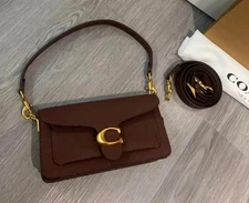 Coach Leather Tabby Shoulder Bag 20 Brass/Maple CM546 NWT