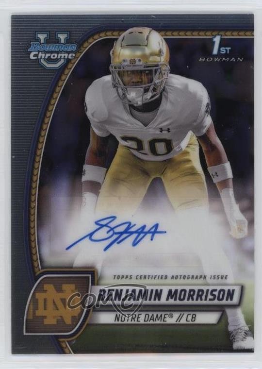2024 Bowman U Chrome Chrome Prospect Auto Benjamin Morrison #PA-BMO Auto 13ux