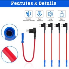15x Fuse TAP Adapter Kit 12V 15 Amp 20Amp Car Add-a-circuit Mini ATM APM Blade