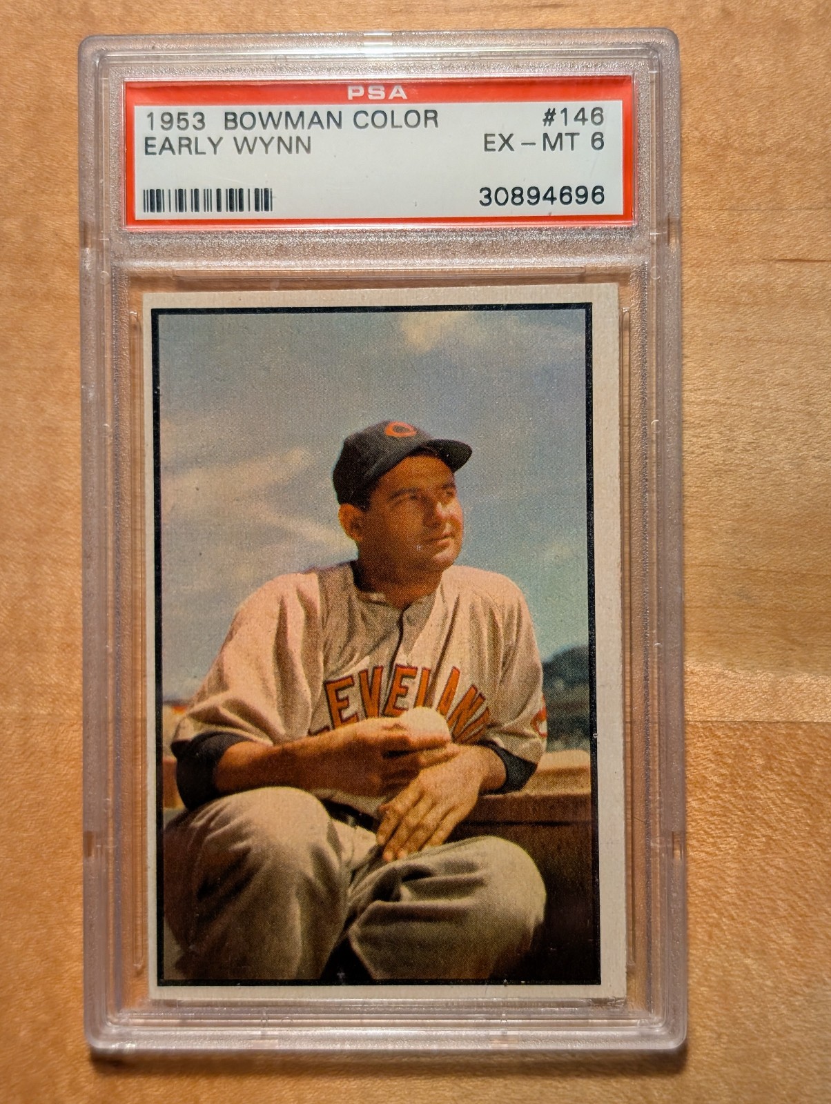 Early Wynn 1953 Bowman Color PSA 6 EX-MT