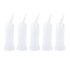 5 Pcs Plastic Hairdressing Scale Applicator Bottles 150 ml Perm Tinting Tools