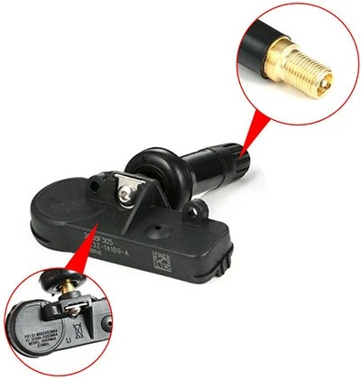 A TPMS sensor is incorporated into the tire valve.