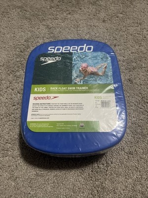 Speedo Kids Back Float Swim Trainer Ages 5 7 Adjustable Buoyancy Float Blue NEW