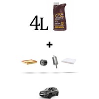 Hoffcar Set Service 4 Filter Und 4L ÖL FüR Fiat 500X 1.0 84Kw Von