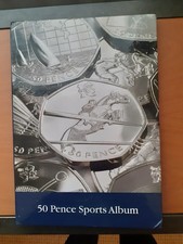 Almost full set of olympic 50p coins used condition 2012 25 coins in Album