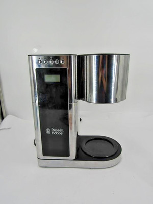 Russell Hobbs Glass 8 Cup Coffeemaker in Black & Stainless Steel