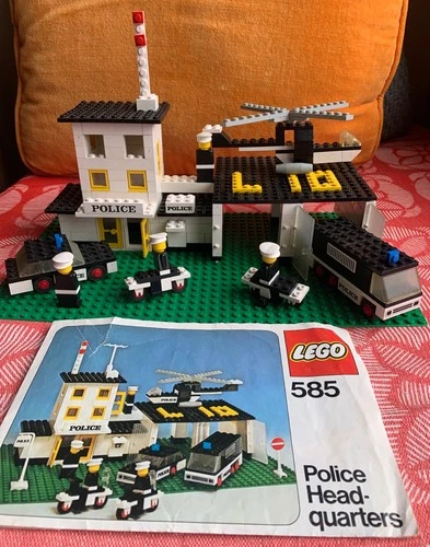 Lego Town 585 Police Headquarters Station Not Complete Vintage Set 1979 Manual