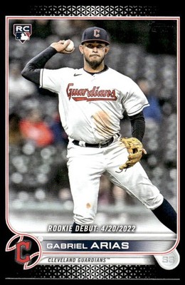 2022 Topps Update #US321 Gabriel Arias rc Black #/71 *
