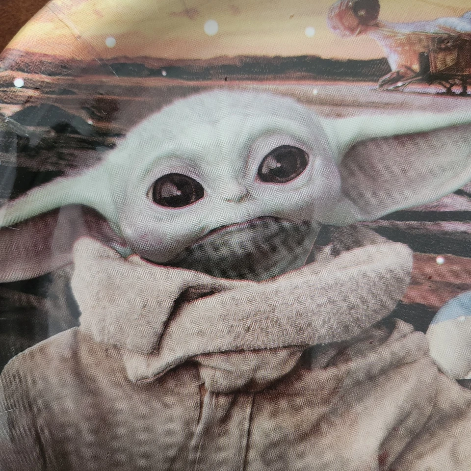 8 platos de postre Star Wars Mandalorian The Child Baby Yoda fiesta de cumpleaños Foto 3 de 4
