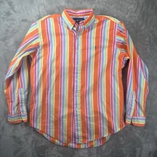 Polo Ralph Lauren Regent Bright Striped Long Sleeve Button Shirt Large 16.5