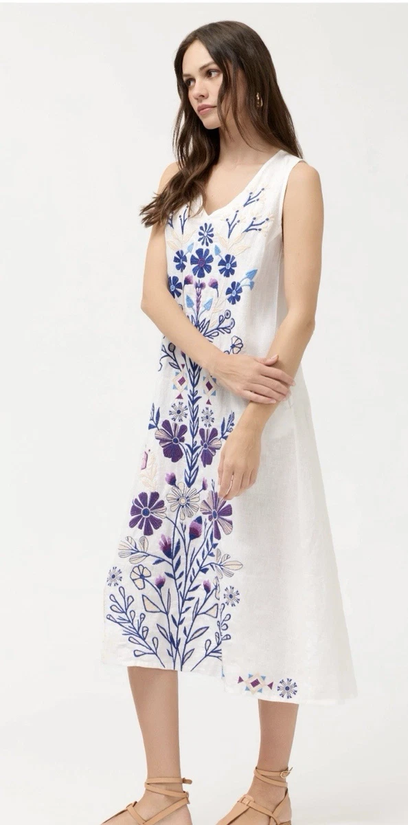 johnny was domingo linen dress Johnny Was LINEN TANK DRESS ADINA Originally $270 Marigold Clothing