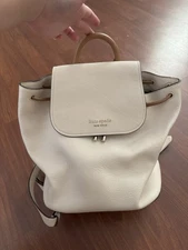Kate Spade Ivory & Tan Backpack