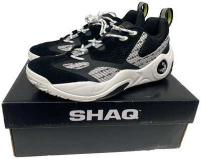 Shaq ( 11 ) Raq Low Basketball Mens Shoes Black White Mid AQ95009MBW