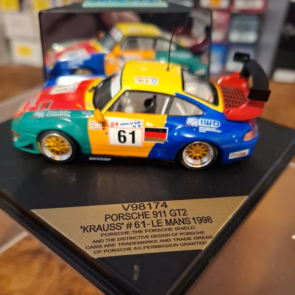 Vitesse V98174 - Porsche 911 GT2 Krauss #61 Le Mans 1998 - Nº1831 de 2500 piezas  Foto 3 de 4