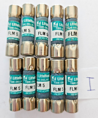 Littelfuse FLM5 Time Delay Fuse Lot of 10