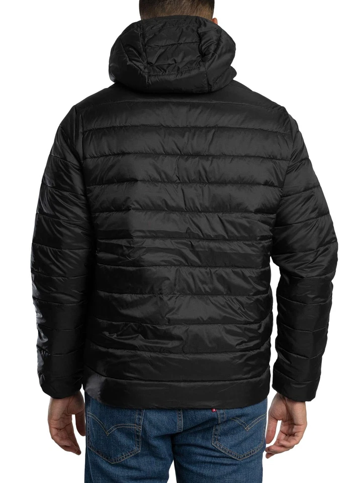 Jack & Jones Men's West Light Puffer Jacket, Black - Image 3 of 4
