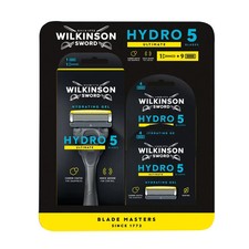 Image of Wilkinson Sword Hydro 5 Ultimate Razor Handle + 9 Blades Refill