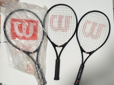 New & Used 3 Pack Wilson Ultra Junior 25 Tennis Racquets  25''/ 3 7/8''