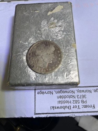 1898 US 25 CENTS--SILVER