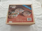 Vintage New in Box Pyrex 3 Piece With Lids Casserole Set Cherry Blossom -England