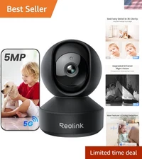 Dual-Band E1 Pro 5MP Security Camera: 360° Coverage with AI-Powered Detection