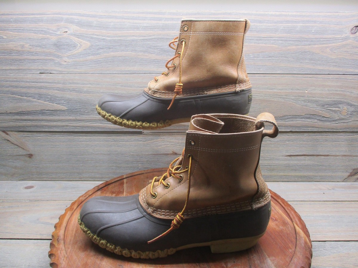 L.L. Bean Dark Brown Waterproof Lace-Up Duck Boots with Tan Laces L.L. Bean Bean Boots—We Tested and Reviewed the Iconic Duck Boot main image 2