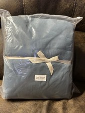 Blue Flannel King Sheet Set