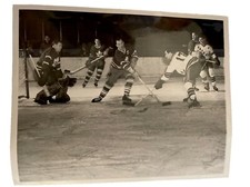 1955 HARRY LUMLEY TED KENNEDY TYPE 1 PHOTO DEAN PRENTICE NHL HOCKEY MSG AHL OHA