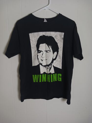 2011 Charlie Sheen Winning Shirt Męska Rozmiar Medium  - Zdjęcie 1 z 7